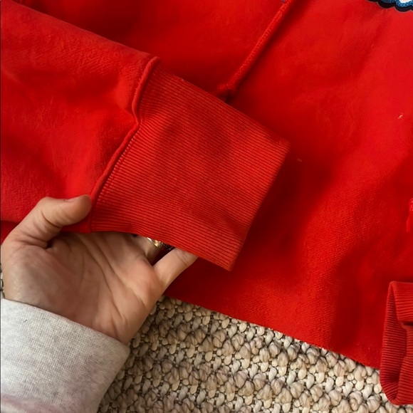 Champion Bold Red Hoodie cropped - Picture 2 of 7